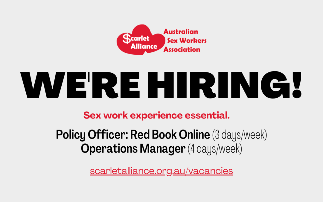 Now hiring: Operations Manager & Policy Officer